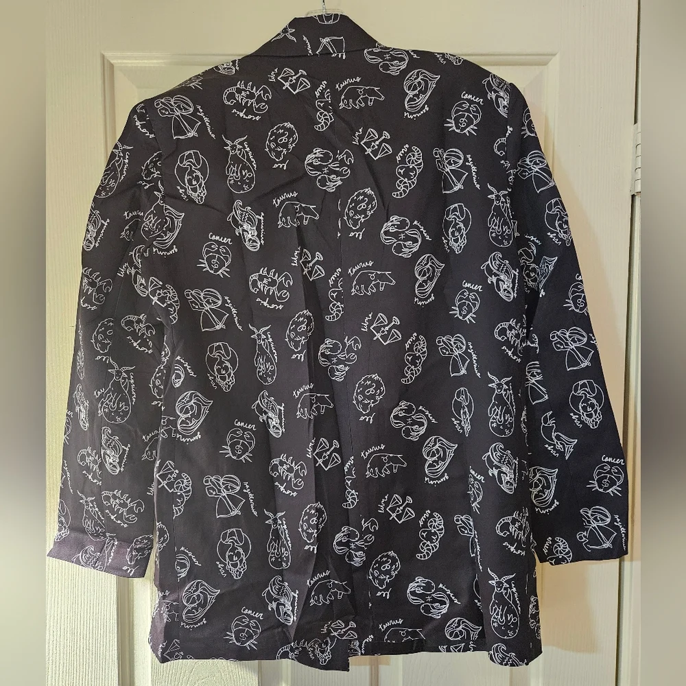 Lala OriginalMake Me Wanna Lala Boyfriend Blazer in Zodiac Love Size Small - Picture 4 of 6